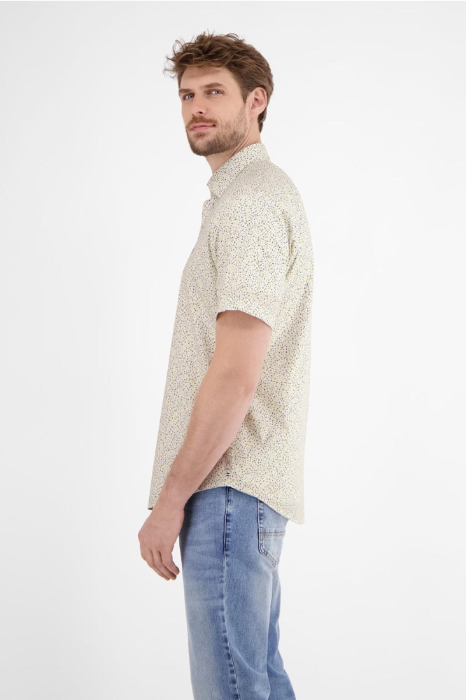 SHIRT MET HALVE MOUWEN ZOMERS PATROON 2542305 100 WHITE